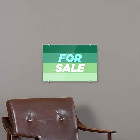 Cgsignlab | למכירה -שיפוע מודרני שלט אקרילי פרימיום | 18 x12